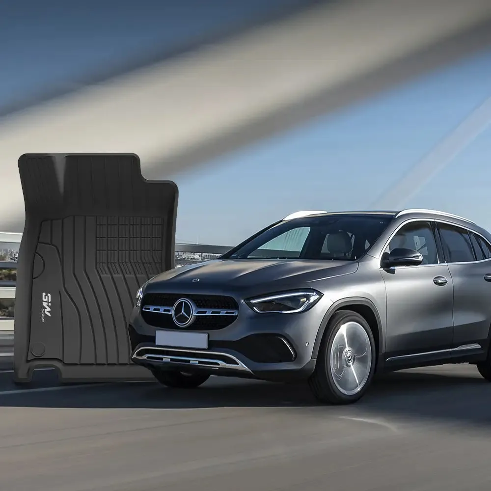 3W Mercedes-Benz GLA 2021-2024 Custom Floor Mats TPE Material & All-Weather Protection