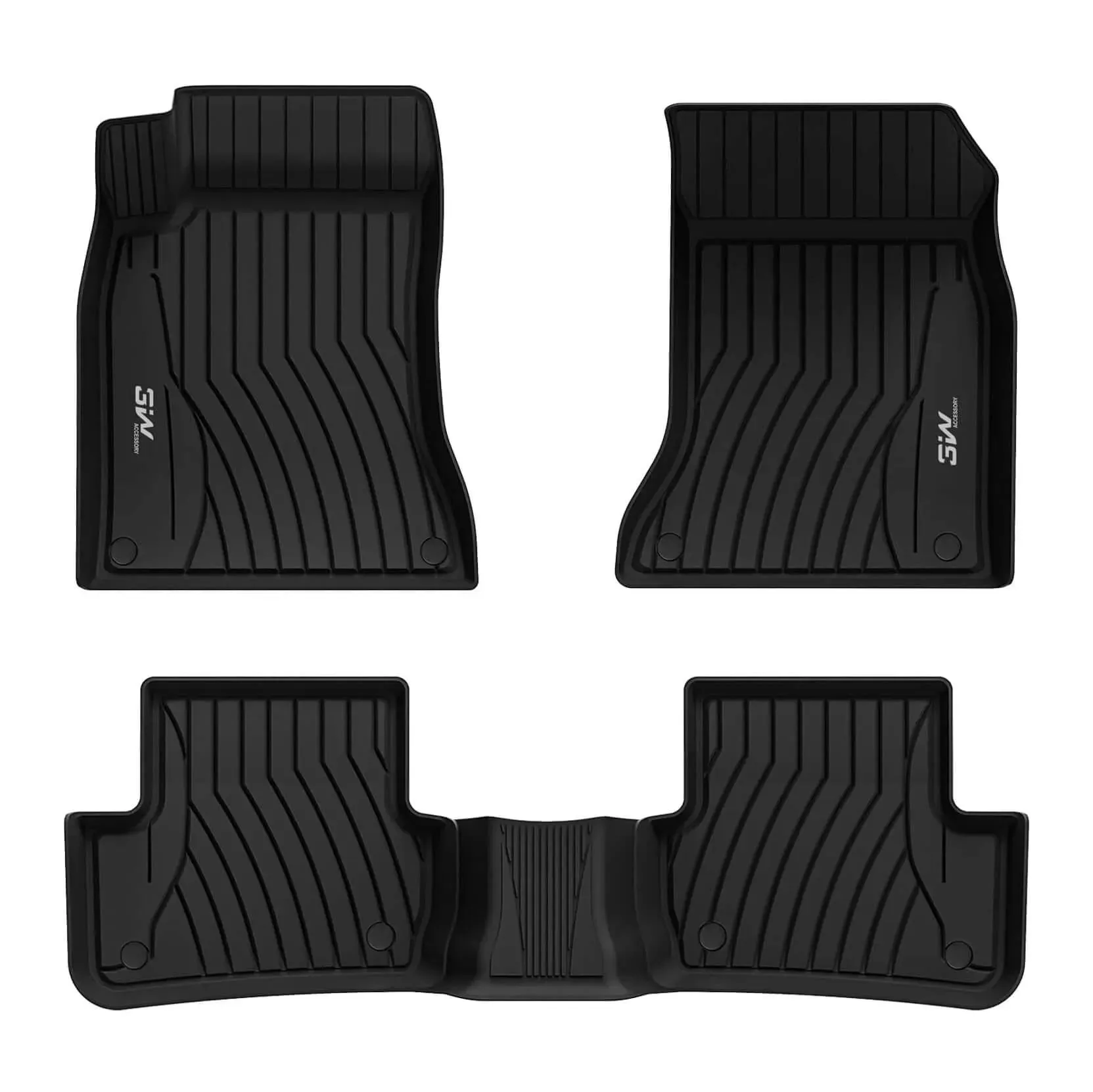 3W Mercedes-Benz GLA 2021-2024 Custom Floor Mats TPE Material & All-Weather Protection