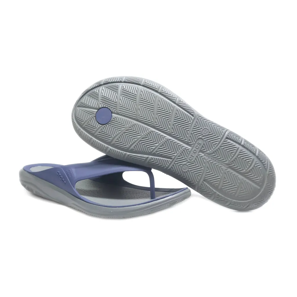 Crocs Swiftwater Flip Flops Eva Blue Colour For Men