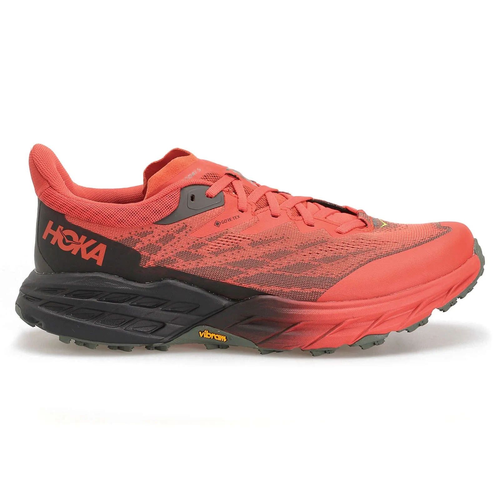 Hoka Mens Trainers Speedgoat 5 GTX Casual Lace Up Textile Synthetic - UK 11.5