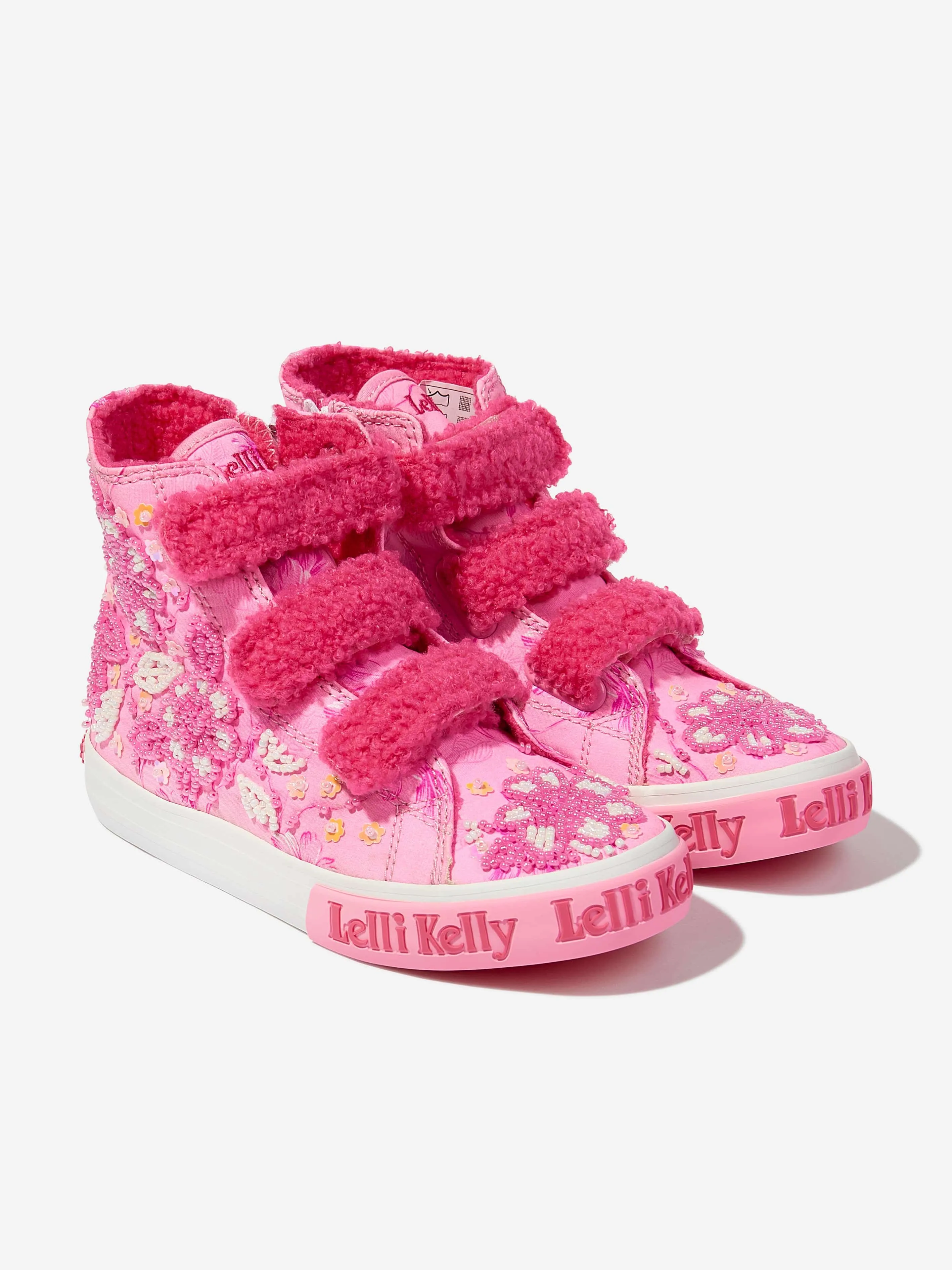 Lelli Kelly Girls Brooke Mid Velcro Baseball Boots in Pink