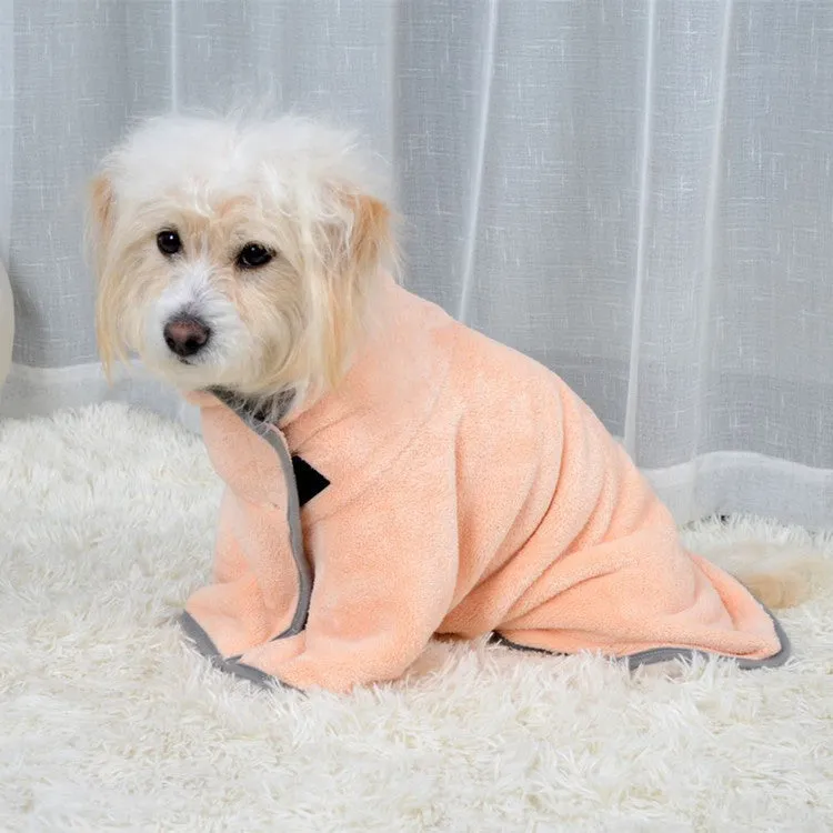 Quick-Drying Pet Towel - Microfiber Bathrobe for Dogs & Cats