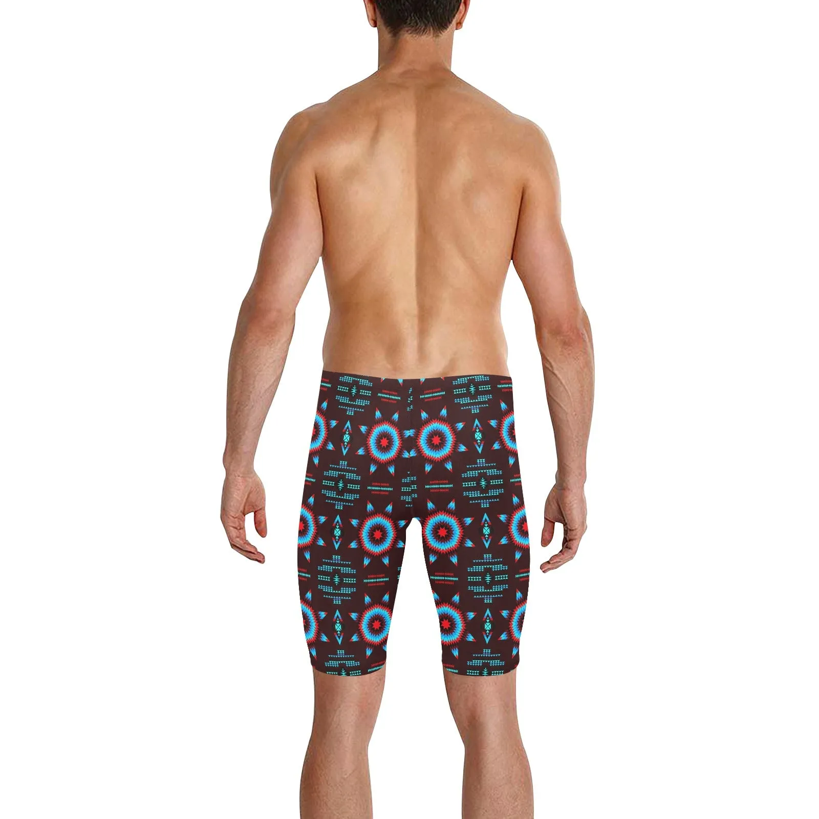 Rising Star Corn Moon Men's Knee Length Swimming Trunks