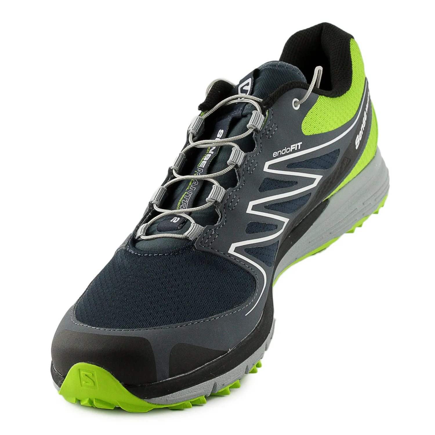 Salomon Sense Mantra 2 Trail Running Shoe - Green/Grey/Blue (Mens)