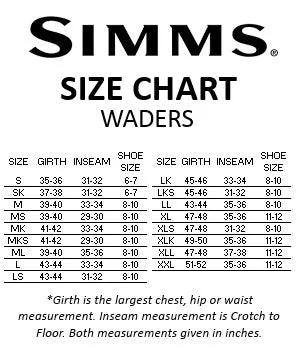 Simms G3 Guide Bootfoot Waders - Felt Sole