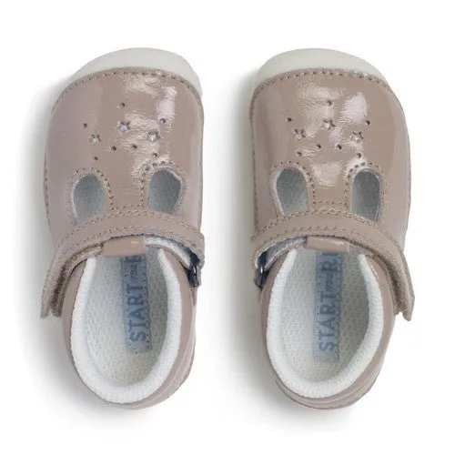 Start-Rite: Tumble - Taupe Patent Pre-Walkers