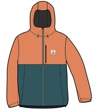 Terrain Insulated Water Resistant Jacket - Corsair Blue/ Apricot