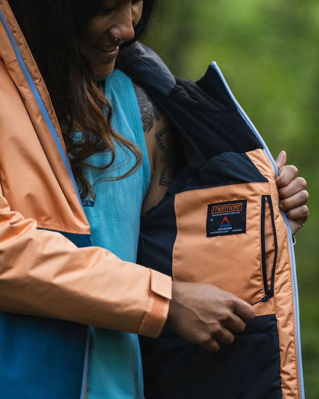 Terrain Insulated Water Resistant Jacket - Corsair Blue/ Apricot