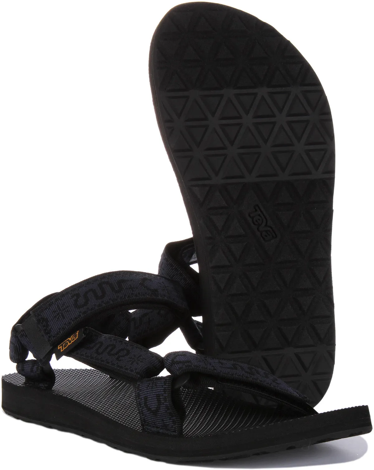 Teva Original Universal In Navy Black Snake Print