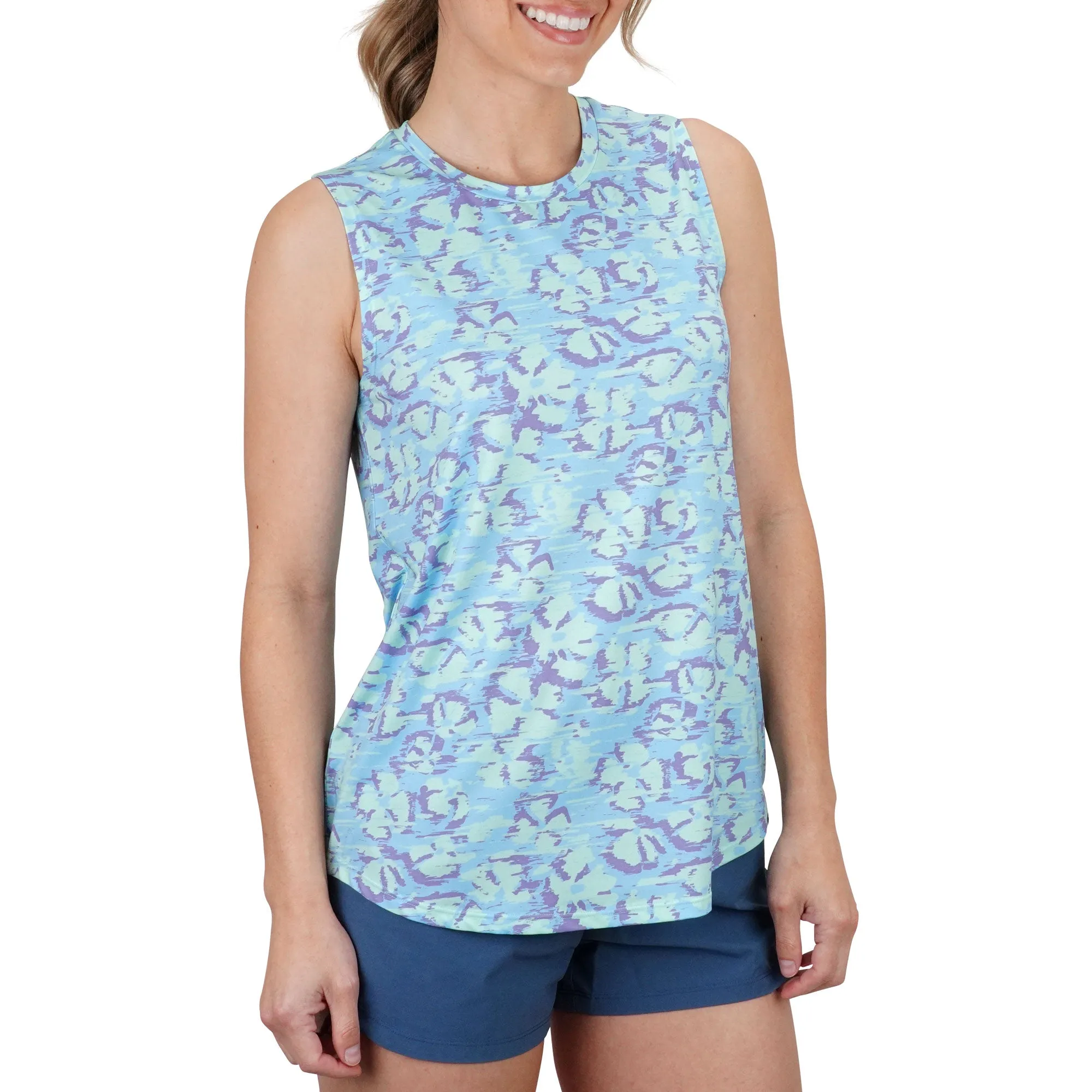 Women's Sandbar UVX Sun Protection Tank | Moonlight Jade