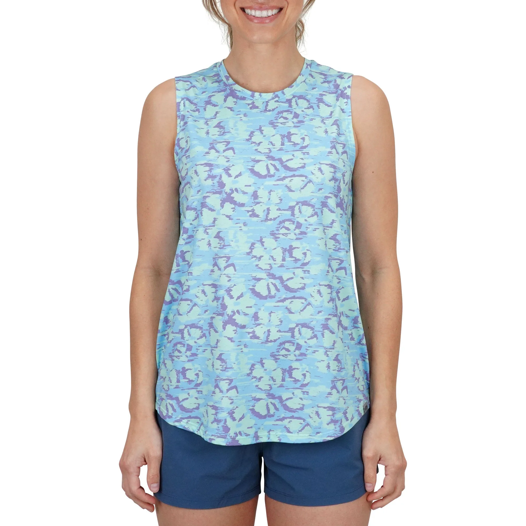 Women's Sandbar UVX Sun Protection Tank | Moonlight Jade